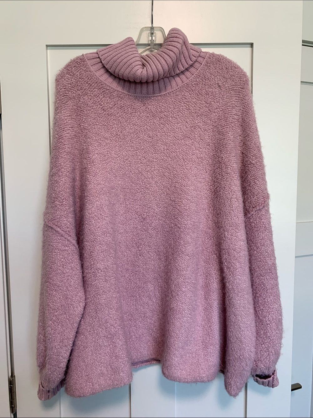 Free People Dusty Pink Turtleneck Sweater - Women's Plush Knit